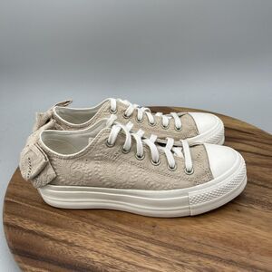 Converse Chuck Taylor All Star Lift Shoes Womens 8 Brown Bow Platform Casual